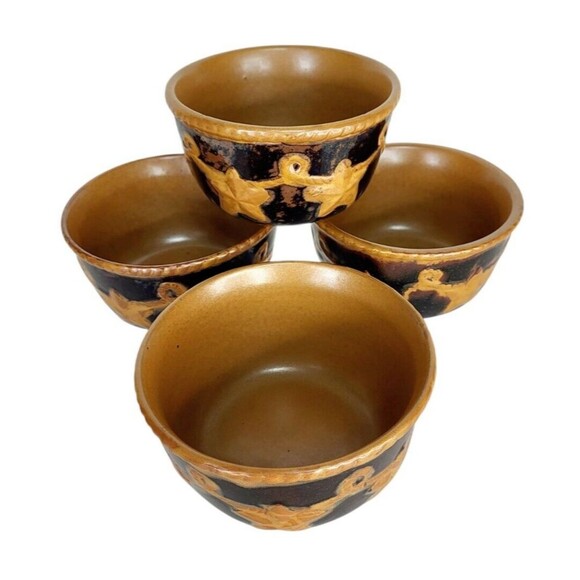 Laredo Home Studio Southwestern Texas Style Stoneware Soup Chili 4 Ct. Bowls - Picture 7 of 13